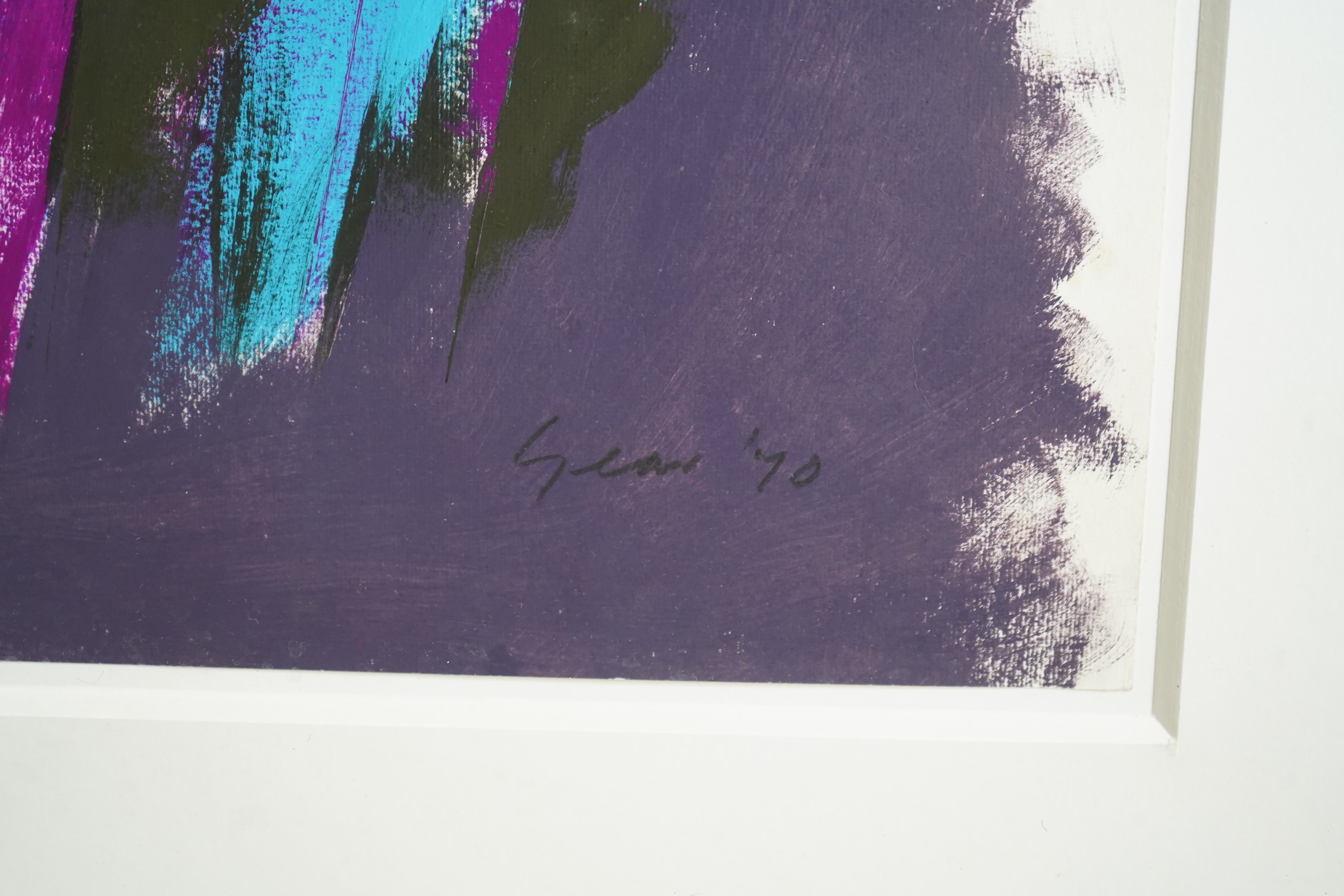William Gear RA RBSA, 1915-1997, 'Vertical Forms, 1970'
